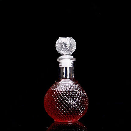 Whiskey Decanter with Glass Stopper, Vintage Glass Decanter for Bourbon – image 13