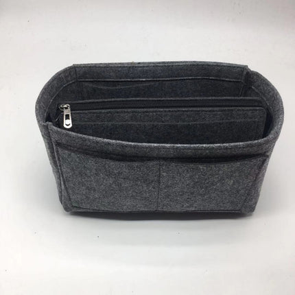 Tote Bag Organizer Insert with Structured Compartments, 4 Sizes S to XL, 10 Colors, Soft Purse Divider for Handbags and Shoulder Bags
