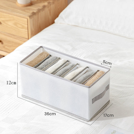 Foldable Clothes Storage Organizer for Drawers, 5 Sizes from 36 x 17 x 12 cm to 44 x 28 x 22 cm for Closet and Wardrobe