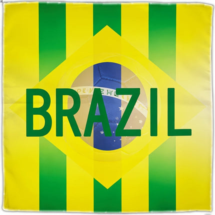 Brazil Flag Beach Towel with Multi-Use Design | Lightweight Travel Blanket for Game Day Fun