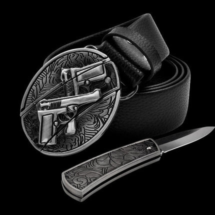Self-Defense Belt with Hidden Knife Compartment | Discreet Protection Gear