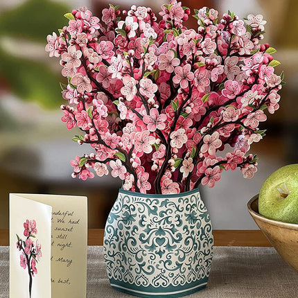 3D Pop-Up Flower Bouquet Greeting Card, 18 Flower Designs, Long-Lasting Keepsake Blooms, Gift for Birthdays and All Occasions