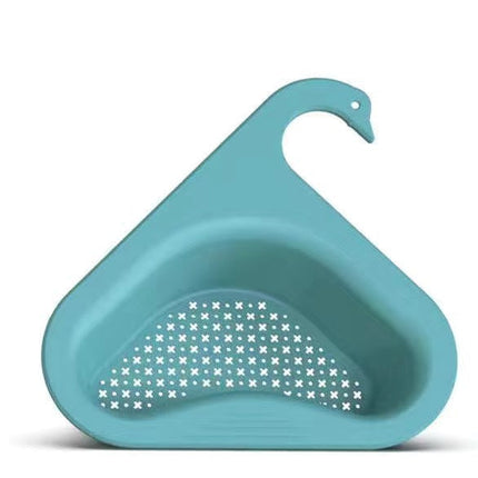 Kitchen Sink Strainer Basket, Corner Drain Caddy with Drainage Holes for Produce, Pasta and Sponges