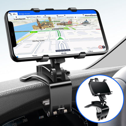 Car Phone Holder with 360 Degree Rotation for Horizontal, Vertical or Angled Viewing, Universal Eye Level Mount for All Phones and Cars