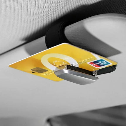 Car Visor Clip Organizer for Sunglasses and Cards with Padded Interior, 2 Colour Options, for Cars and SUVs