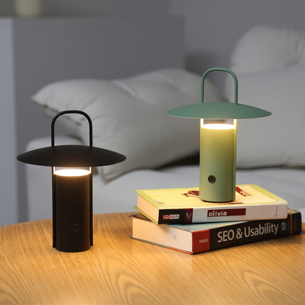 Wireless LED Touch Lamp with Three Colour Modes | USB Rechargeable Metal Light for Indoor & Outdoor Elegance