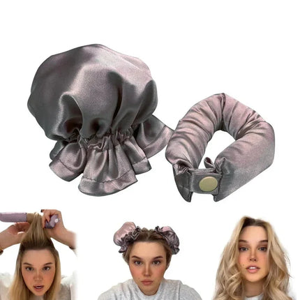 Heatless Curlers for Long and Short Hair, Heatless Curling Rod with Caps – image 9