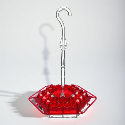Hummingbird Feeder with Ant Moat and 30 Ports, Hanging Hummingbird Feeder with Easy Fill Wide Mouth, 12 oz Bird Feeder_02
