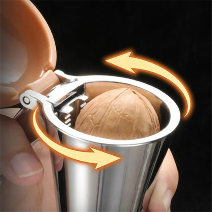 Heavy Duty Lever Nutcracker with Adjustable Grooves, Ergonomic Grip Nut Cracker Tool for Walnuts and Pecans