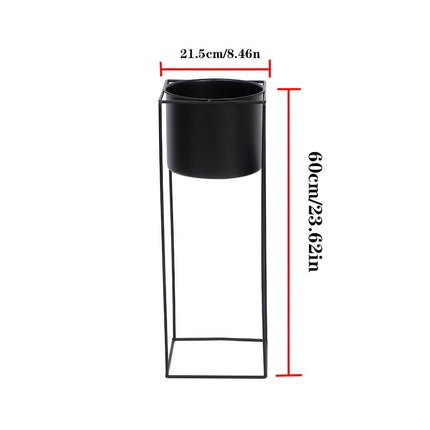 Metal Indoor Plant Stand with Modern Rectangular Frame | Durable Space-Saving Holder for Elegant Indoor Display