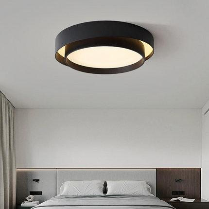 Nordic Round LED Ceiling Light with Soft Ambient Glow | Minimalist Flush Mount Lamp for Modern Interiors