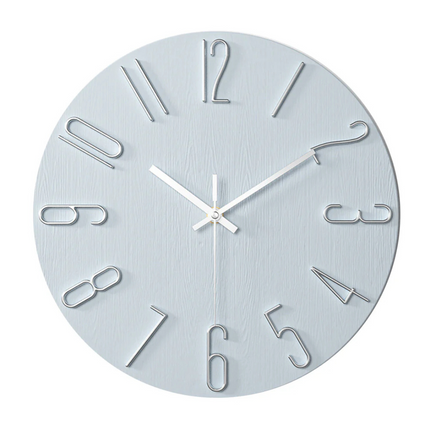 Minimalist Wall Clock with Gold Accents | Quiet Quartz Movement for Elegant Home Decor