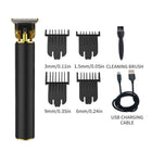 Cordless Hair Clipper for Men, Hair Trimmer with T Blade and 4 Guide Combs, Beard Trimmer, Hairline Trimmer