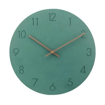 Minimalist Wall Clock with Silent Quartz Movement | Scandinavian Wood Design for Calm Home Décor