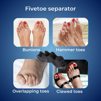 Toe Spacers for Bunions and Overlapping Toes, Foot Pain Relief and Toe Alignment – image 5