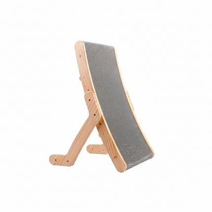 Curved Cat Scratcher with Ergonomic Design | Dual Function Lounge and Scratching Board for Cats