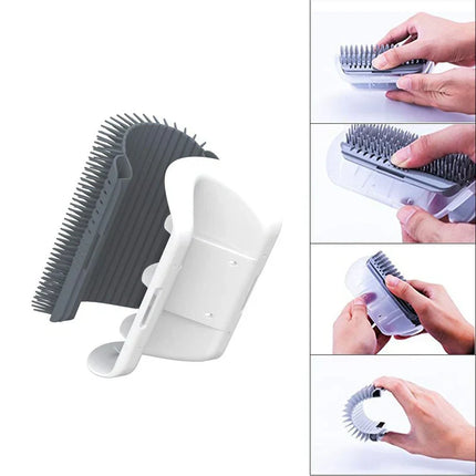 Self-Grooming Pet Hair Brush with Soft Bristles | Easy Clean Tool for Hassle-Free Grooming