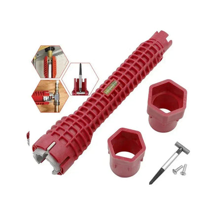 Multifunctional Adjustable Pipe Wrench Tool with Non-Slip Grip | Essential Plumbing Aid for Easy Repairs