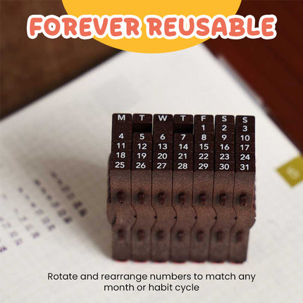 Connected Calendar Stamp for Bullet Journal Supplies, Scrapbook Supplies and Stationery – image 5