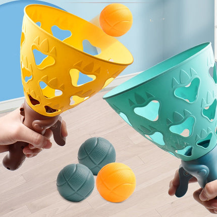 Catch and Launch Ball Game for Kids with Soft Ball Launcher, Indoor and Outdoor Active Play for Family Nights