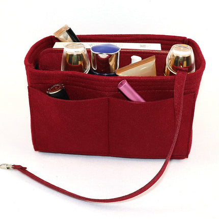 Tote Bag Organizer Insert with Structured Compartments, 4 Sizes S to XL, 10 Colors, Soft Purse Divider for Handbags and Shoulder Bags