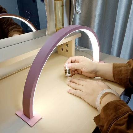 Crescent Moon LED Desk Lamp with Adjustable Brightness | Eye-Care Illumination for Home Office and Study Spaces