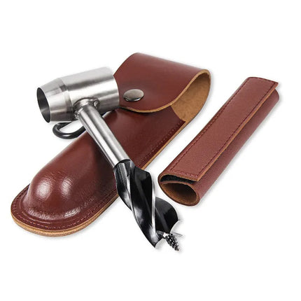 Manual Wood Drill and Peg Maker for Bushcraft, Hand Auger for Drilling, Carving and Camp Furniture Builds