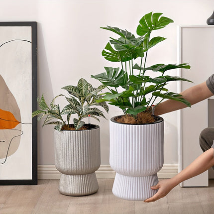 Self-Watering Flower Pot with Water Level Indicator | Elegant Wine Glass Design for Effortless Plant Care