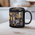 Coffee Mugs, Funny Coffee Mug with Mechanic Toolbox Design, Microwave Safe Tea Mug, Coffee Cup Gifts for Mechanics