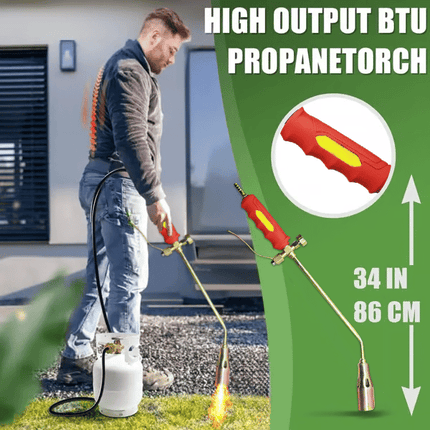 Propane Torch Weed Burner, Propane Weed Torch with Push Button Igniter