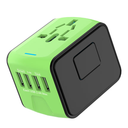 Universal Travel Power Adapter with Dual USB Ports | Compact Design for Worldwide Compatibility