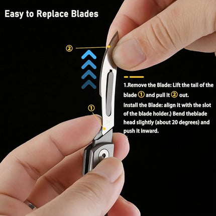 Scalpel Knife with 10 Replaceable Blades, Precision Cutting Tool – image 4