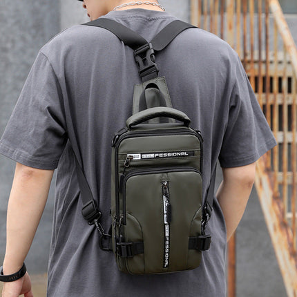 Crossbody Sling Backpack with Sized Compartments for Tablet, Phone, Camera and Charger, Slim 5 Color Chest Bag for Commuting and Travel