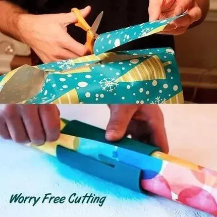 Wrapping Paper Cutter, Sliding Gift Wrap Cutter with Built In Blade – image 4