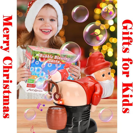 Bubble Machine, Santa Bubble Blower with Lights and Music – image 6