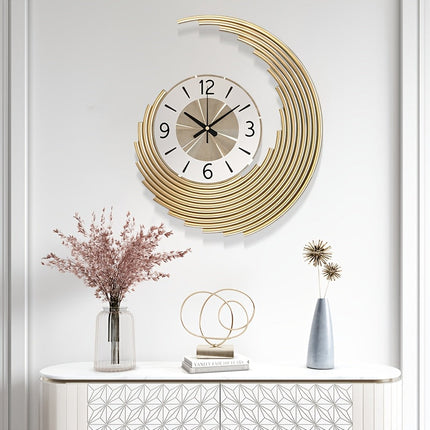 3D Metal Wall Clock with Silent Quartz Movement | Modern Decorative Timepiece for Stylish Interiors