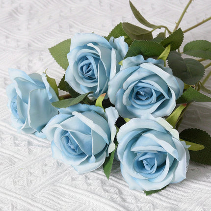 Artificial Rose Bouquet for Home Decor | Maintenance-Free Red Roses for Mother's Day and Events