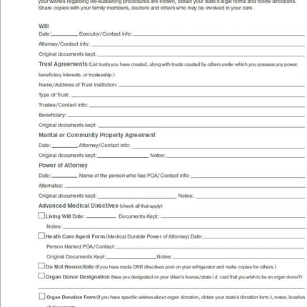 Estate Planner, End of Life Planner with 2 Pockets – image 4