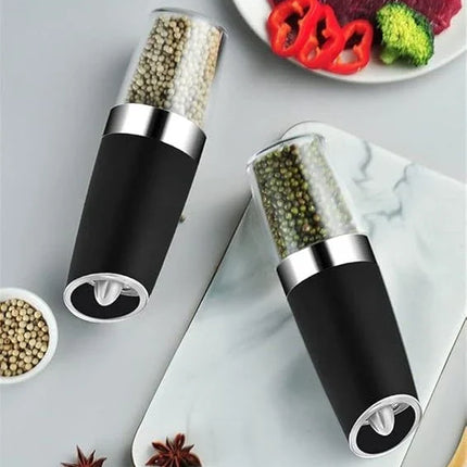 Automatic Salt & Pepper Grinder Set with Adjustable Coarseness | Essential Kitchen Tool for Fresh Flavors
