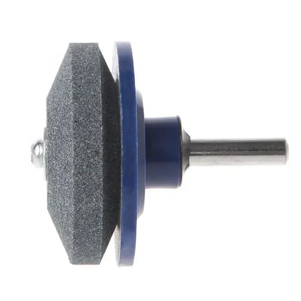 Drill-Powered Blade Sharpening Tool with Adjustable Angle and Non-Slip Grip for Lawnmower Blades and Pruning Shears