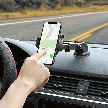 Telescopic Car Phone Holder with Adjustable Viewing Angles | Secure Mount for Safe Driving