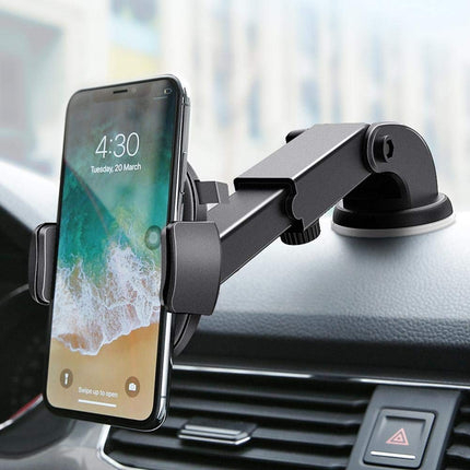 Telescopic Car Phone Holder with Adjustable Viewing Angles | Secure Mount for Safe Driving