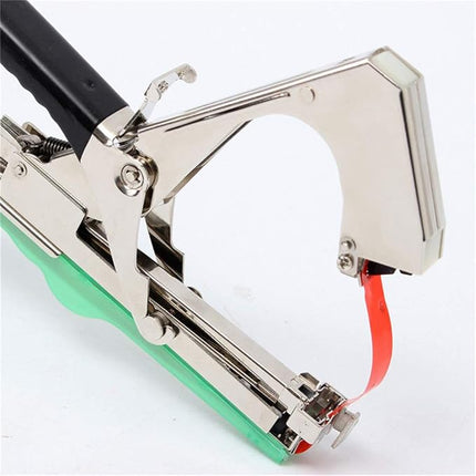 Plant Tying Machine for Garden Plants and Stems, Squeeze Action Tool with Tape and Staples, Ties Plants 5 Times Faster