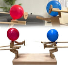 Wooden Puppets Balloon Game, Two Player Game, Balloon Popping Game with Sword and Shield, Fun Games for Two Players