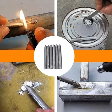 Aluminum Welding Rod Set, Easy Melt High Strength Brazing Rods for Metal Repair and Fabrication, No Machine Needed