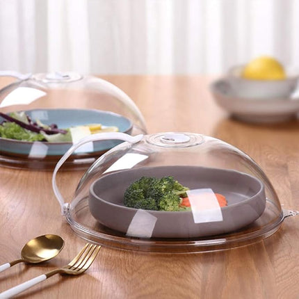 Microwave Splatter Cover for Plates and Bowls, Food Lid Guard that Catches Grease and Keeps Leftovers Moist