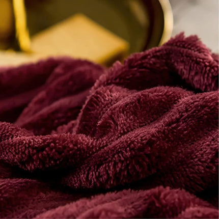 Velvety Fleece Duvet Cover Set for Winter Comfort | Plush Bedspread with Easy Care Design