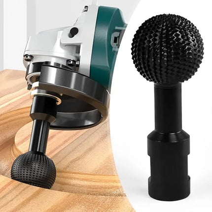 Precision Spherical Carving Head with Durable Steel Tip | Versatile Tool for Intricate Woodwork