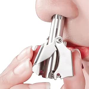 Nose Hair Trimmer with Stainless Steel Blades | Precision Grooming Tool for Effortless Maintenance