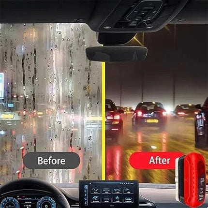 Oil Film Remover for Car Glass with Hydrophobic Coating, Fog and Grime Cleaner for the Daily Commute